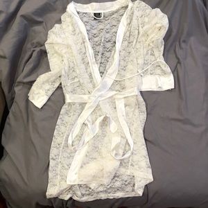 Lace Bathrobe